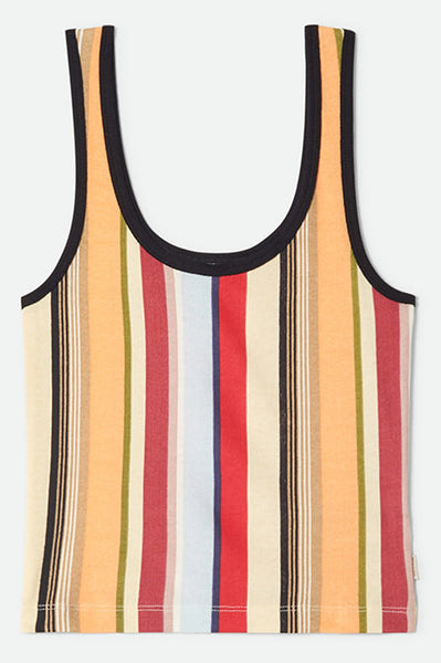 Brixton - W Ringer Organic A-Tank Peach Cobbler