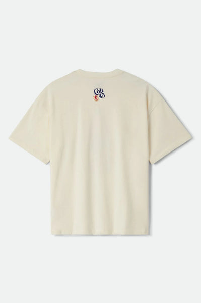 Brixton x Colt 45 - Forty Oz Oversized T-Shirt Natural
