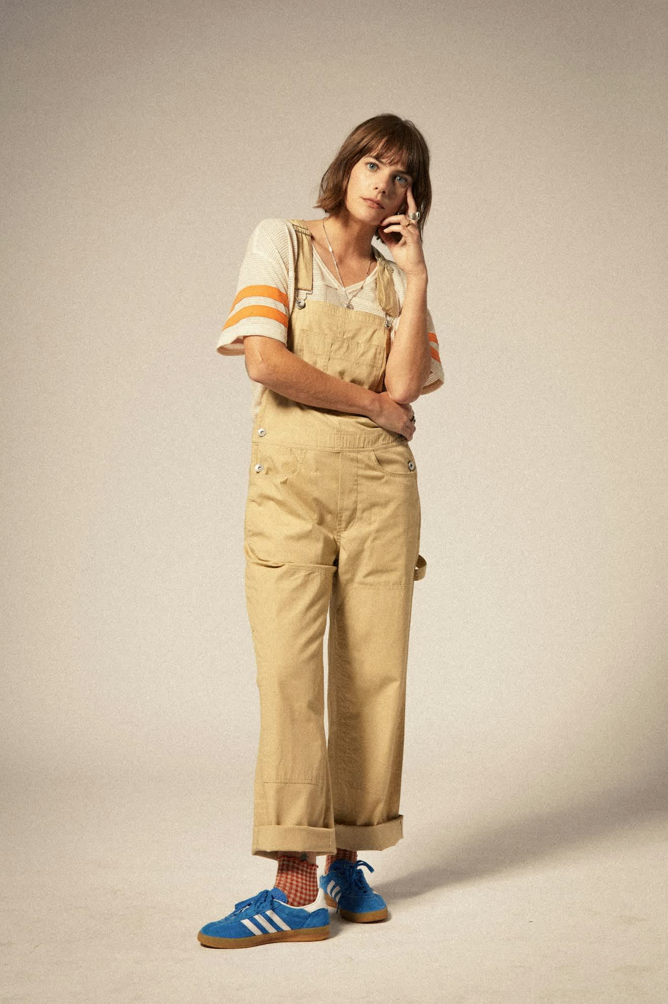 Brixton - W Utility Overall Pale Khaki