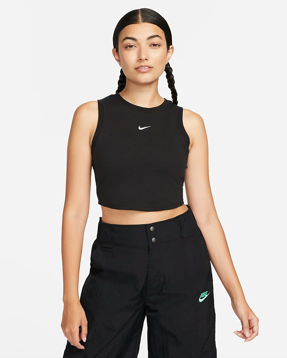 Nike - W Sportswear Chill Knit Women's Ribbed Tank Black
