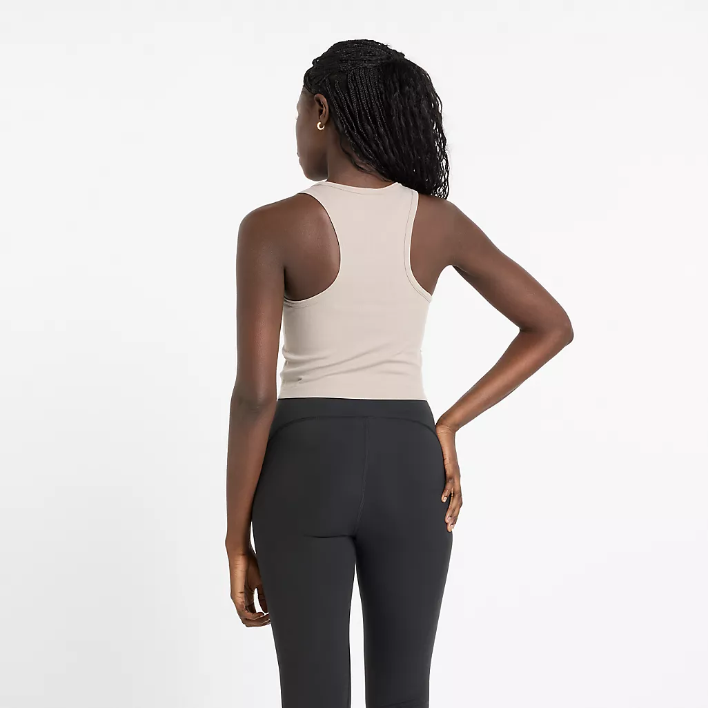 New Balance - W Micro Rib Tank Top Arid Stone