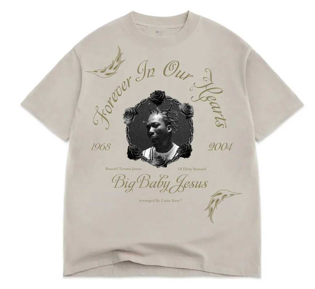 Color Bars x Ol'Dirty Bastard - Memorial T-Shirt Sand