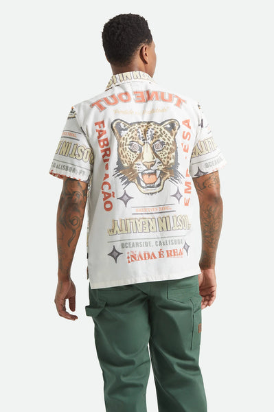 Brixton - Getaway Camp Collar Shirt White
