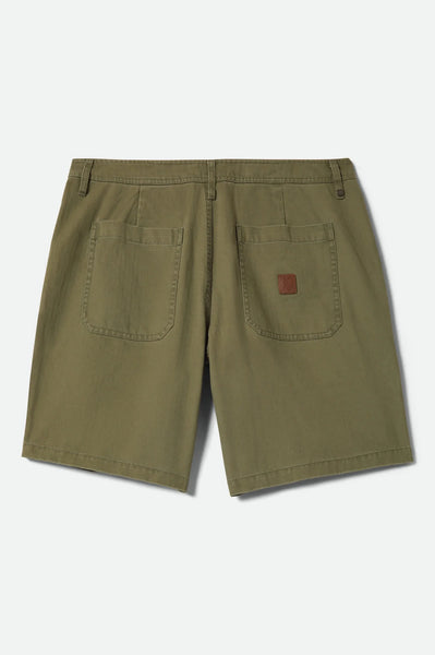 Brixton - Surplus Vintage Wash Herringbone Shorts Green