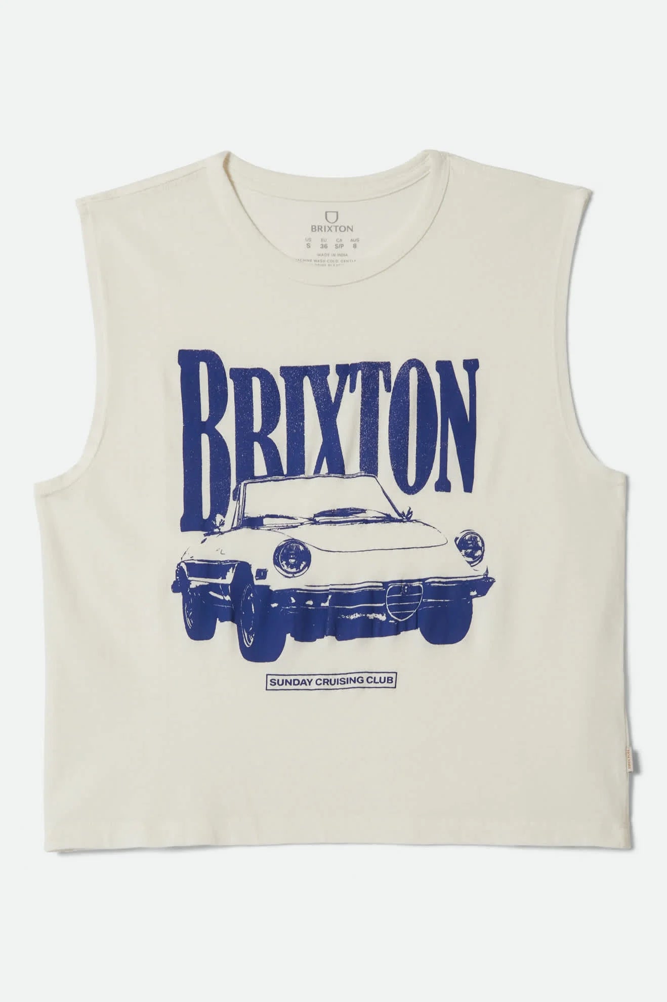 Brixton - W Sunday Cruising Club Muscle Tank White