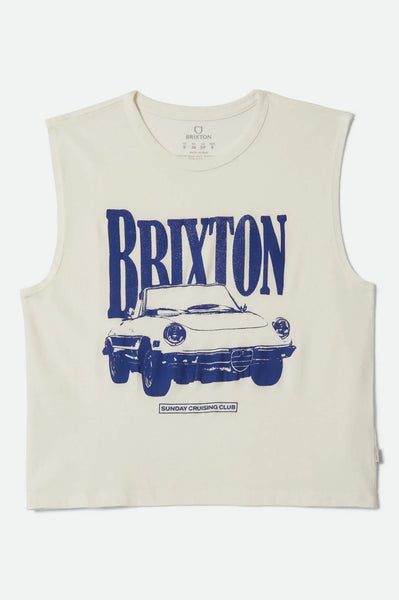 Brixton - W Sunday Cruising Club Muscle Tank White