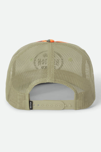 Brixton - Henry Trucker Hat Orange Duck Camo