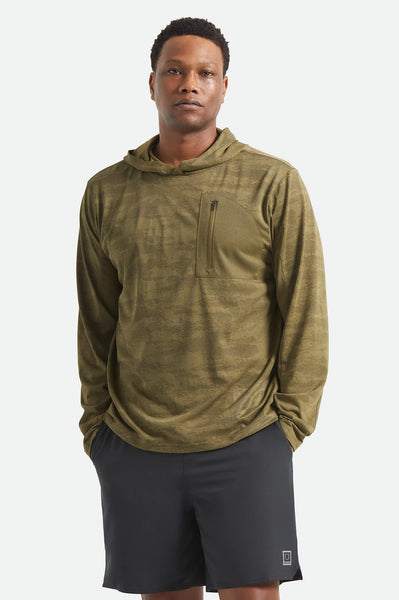 Brixton - Journey Sun Hoodie Olive