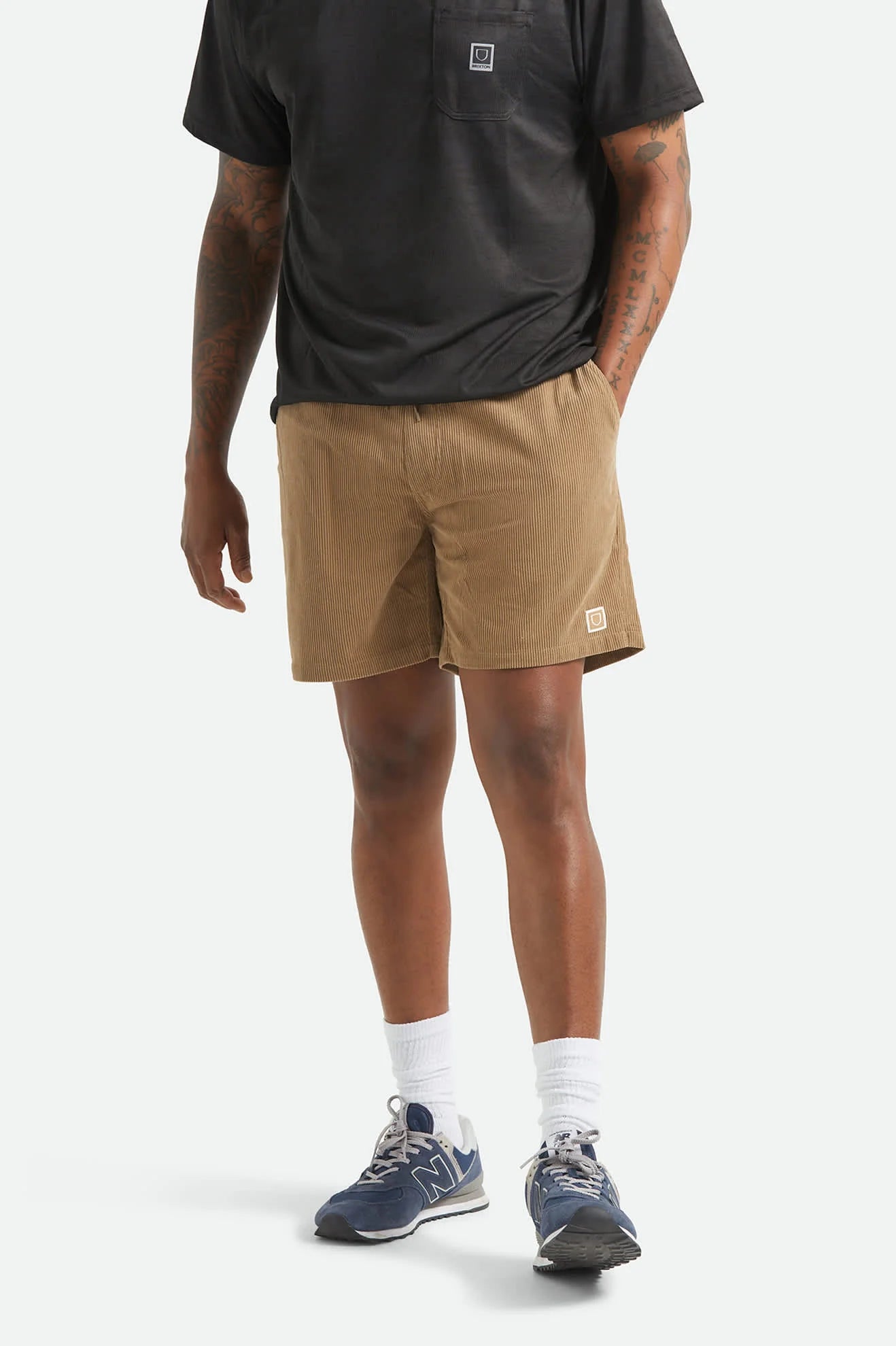 Brixton - Everyday Corduroy Shorts Vintage Khaki