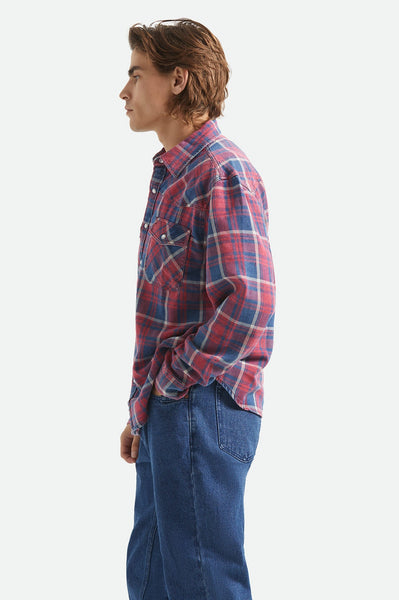 Brixton - Waylon Lightweight Overshirt Denim Plaid