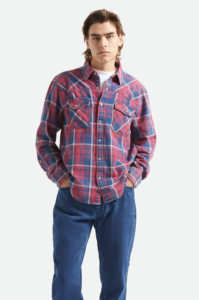 Brixton - Waylon Lightweight Overshirt Denim Plaid