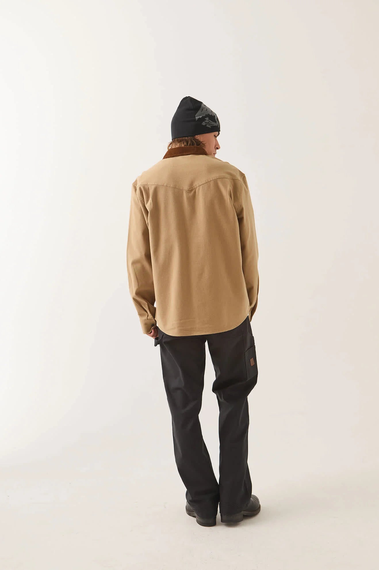 Brixton - Bowery Builders Ranch Performance Flannel Khaki/Brown-4