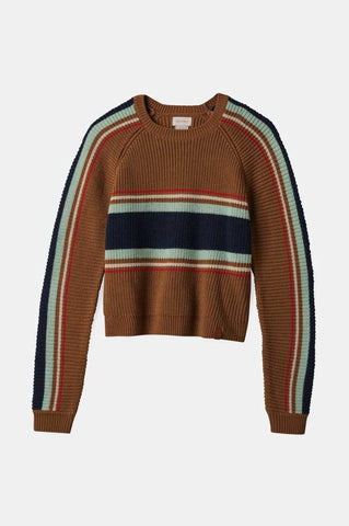 Brixton - W Racing Stripe Crew Sweater