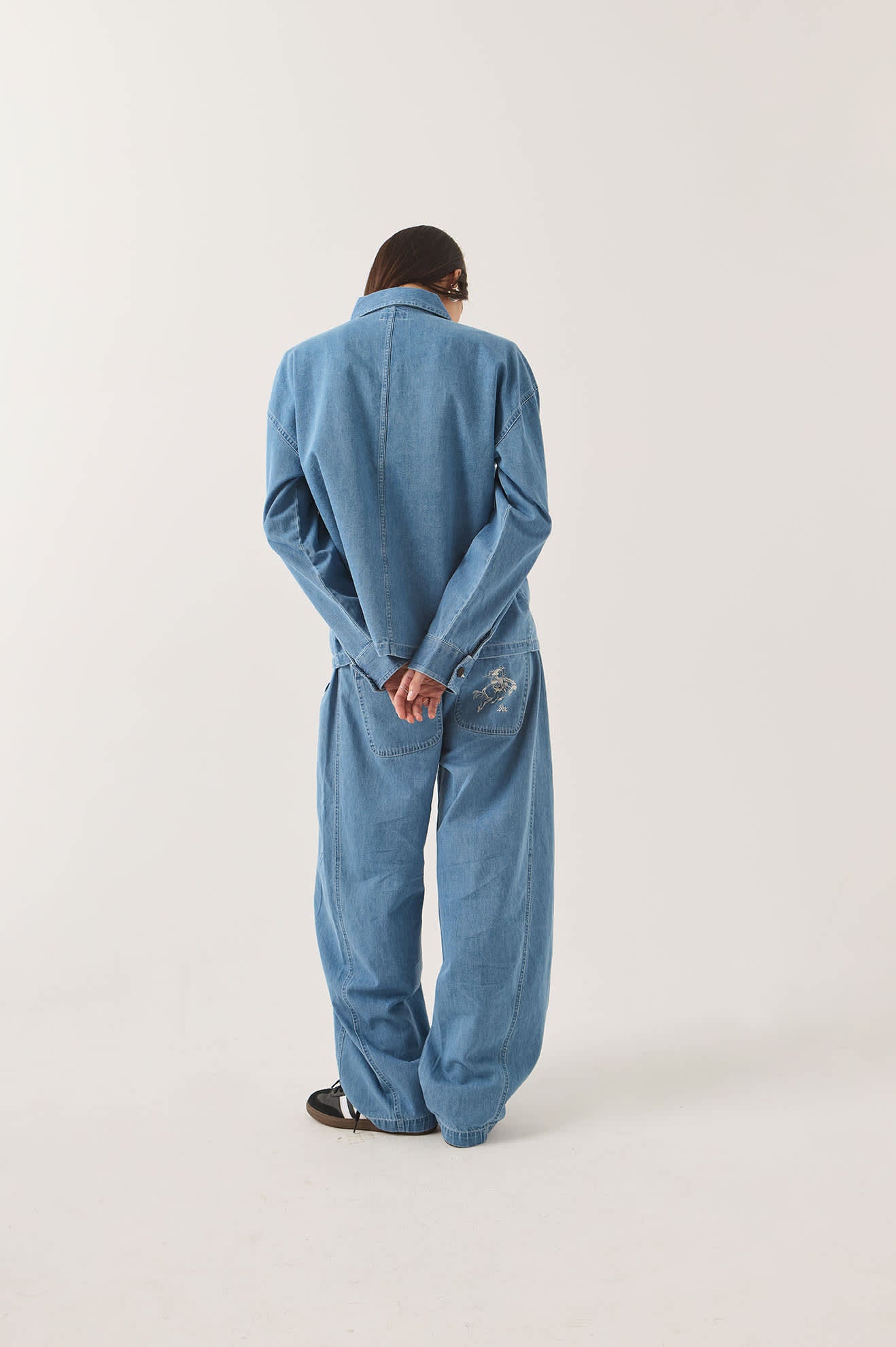 Brixton - W Barn Jacket Light Stone Wash-4