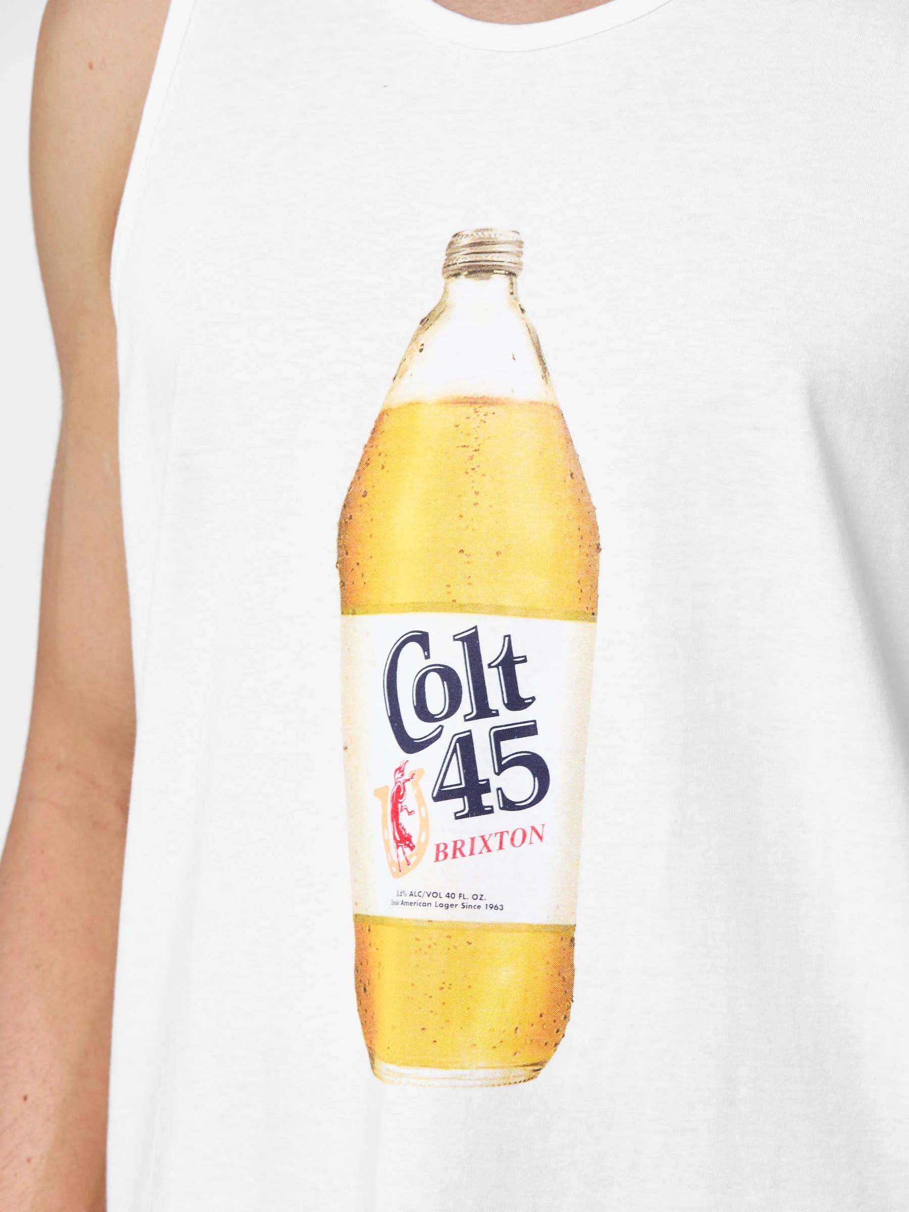 Brixton x Colt 45 - Forty Oz Tank Top White