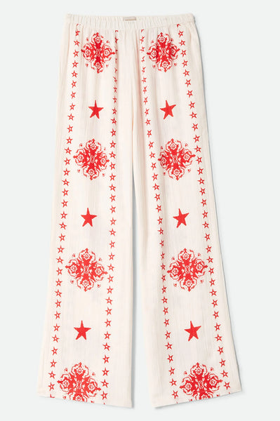Brixton - The Lola Lounge Pant Off White Tile