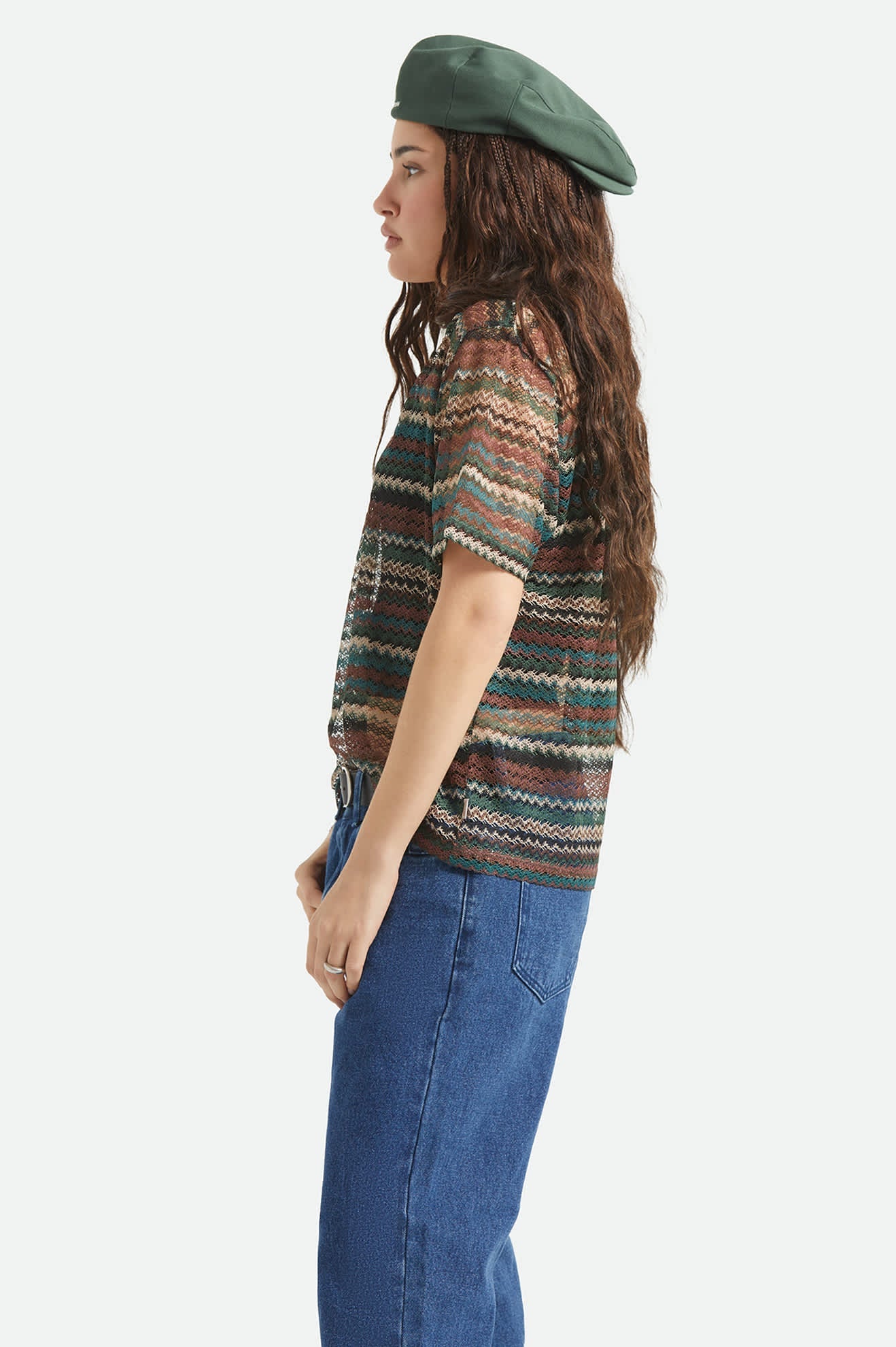 Brixton - W Varsity T-Shirt Retro Stripe