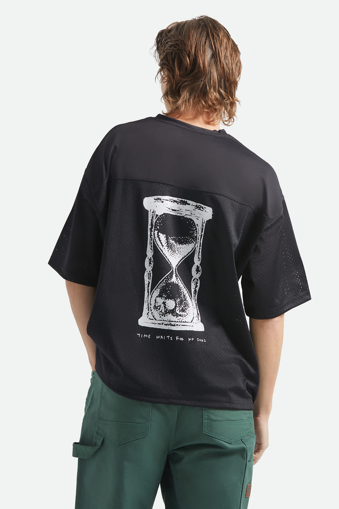 Brixton - Baggy Mesh Practice Jersey Black/White
