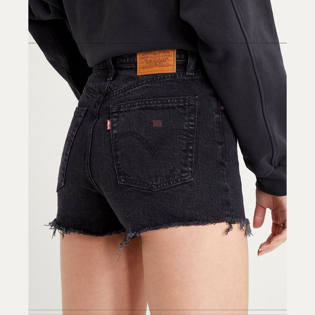 Levi's - W Ribcage Shorts Black Lake