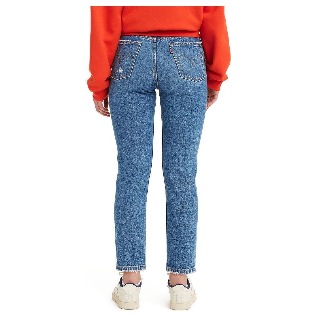 Levi's - 501 Crop Dark Indigo Destructed