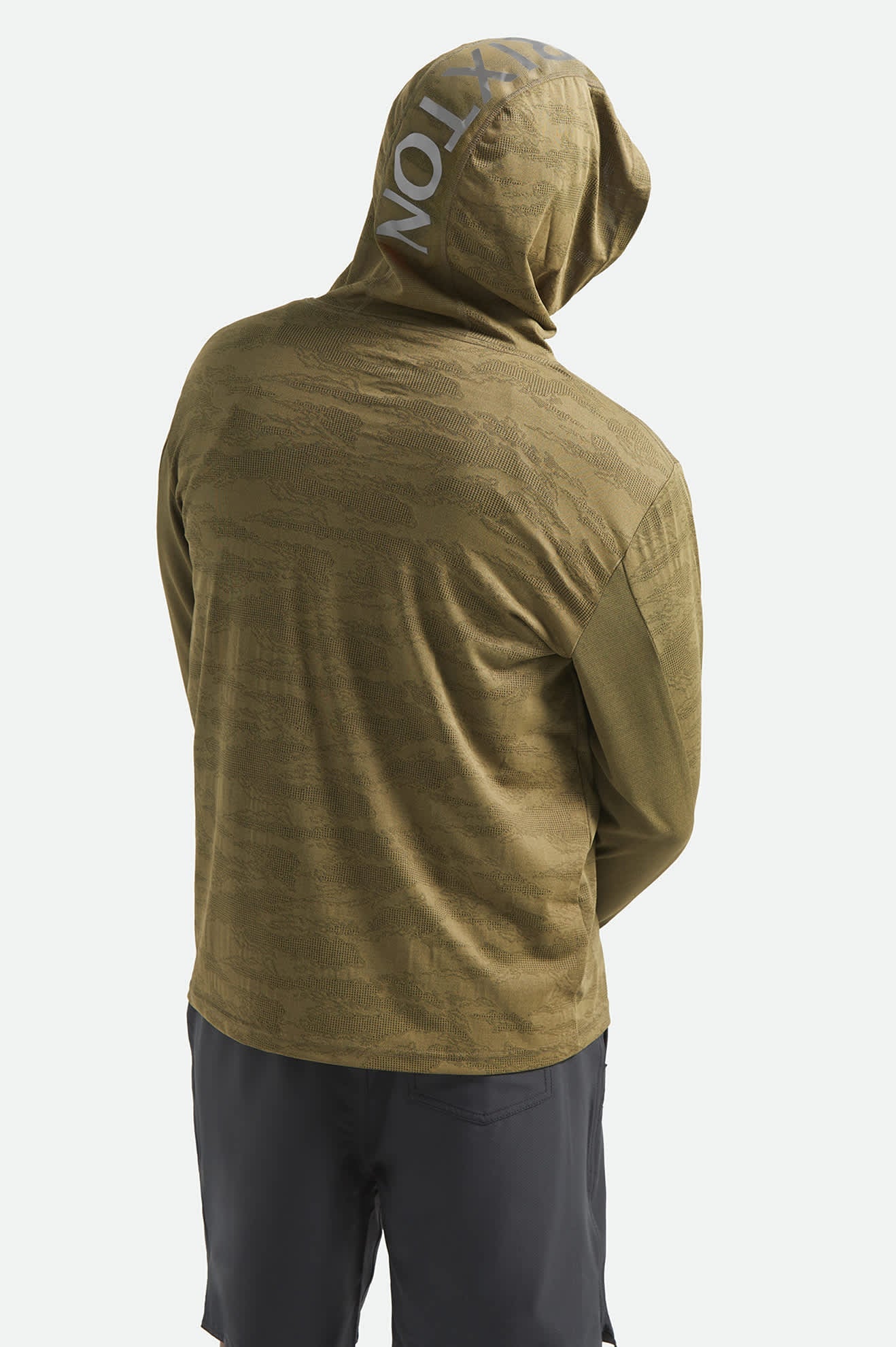 Brixton - Journey Sun Hoodie Olive Tiger Camo