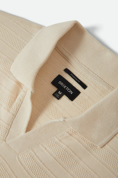Brixton - Theo Jacquard Polo Cream