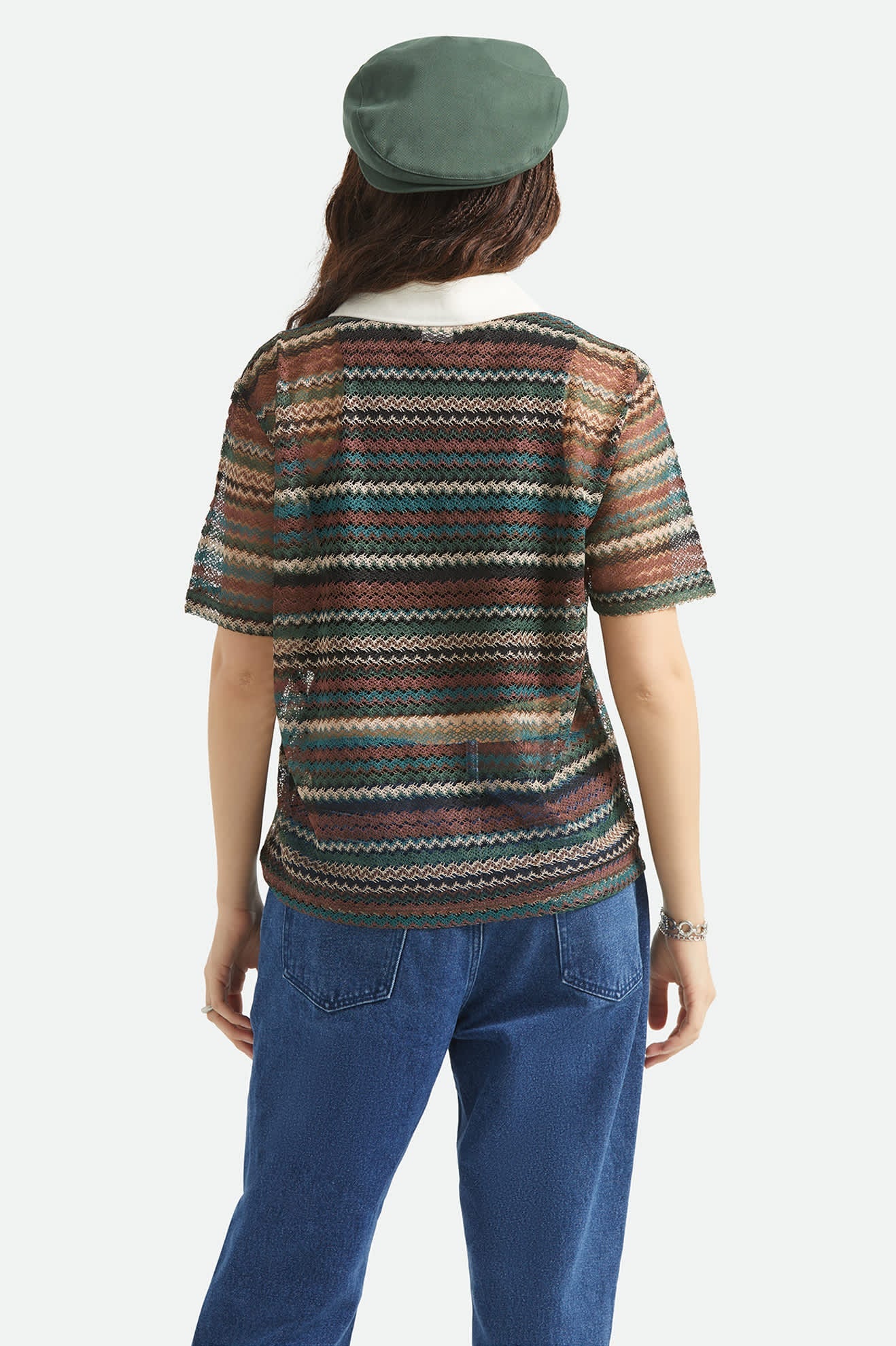 Brixton - W Varsity T-Shirt Retro Stripe