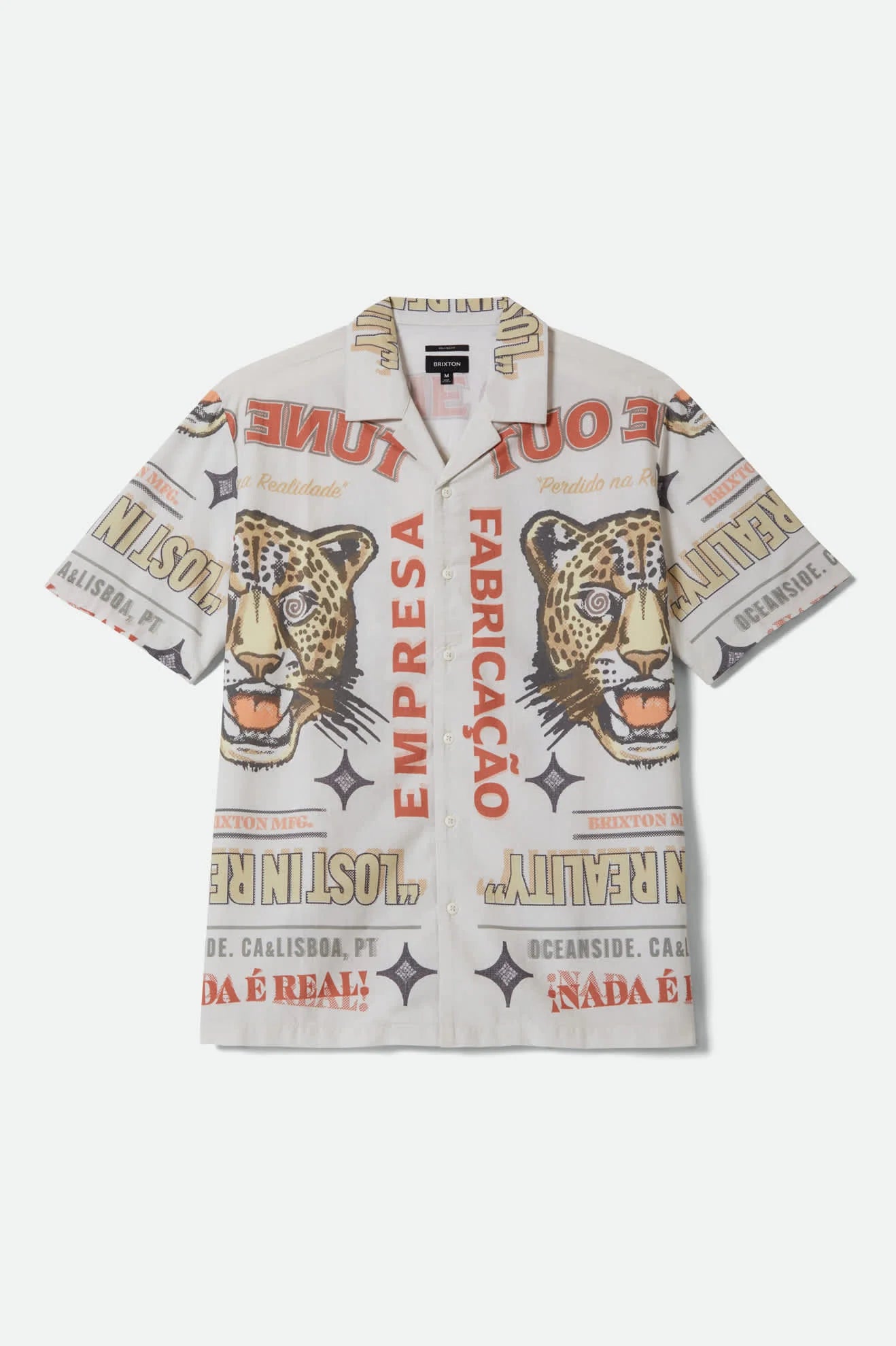Brixton - Getaway Camp Collar Shirt White