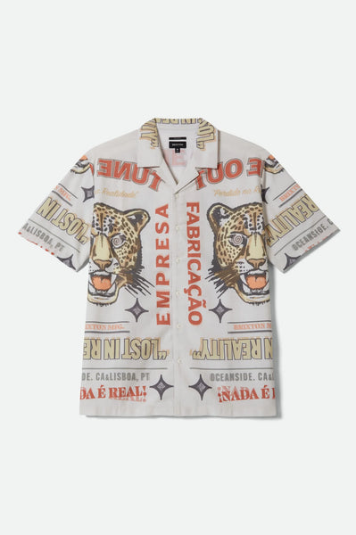 Brixton - Getaway Camp Collar Shirt White