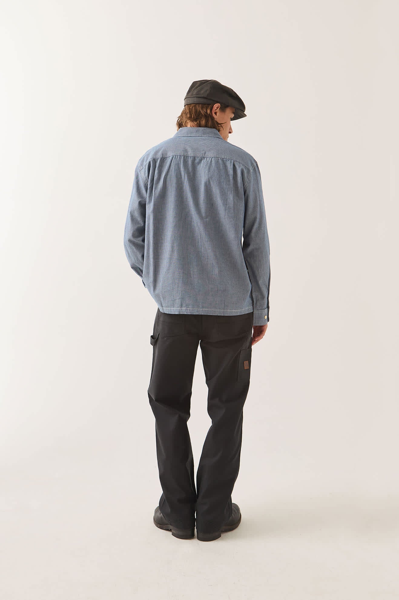 Brixton - Trademark Long Sleeve Shirt Blue Stripe-4