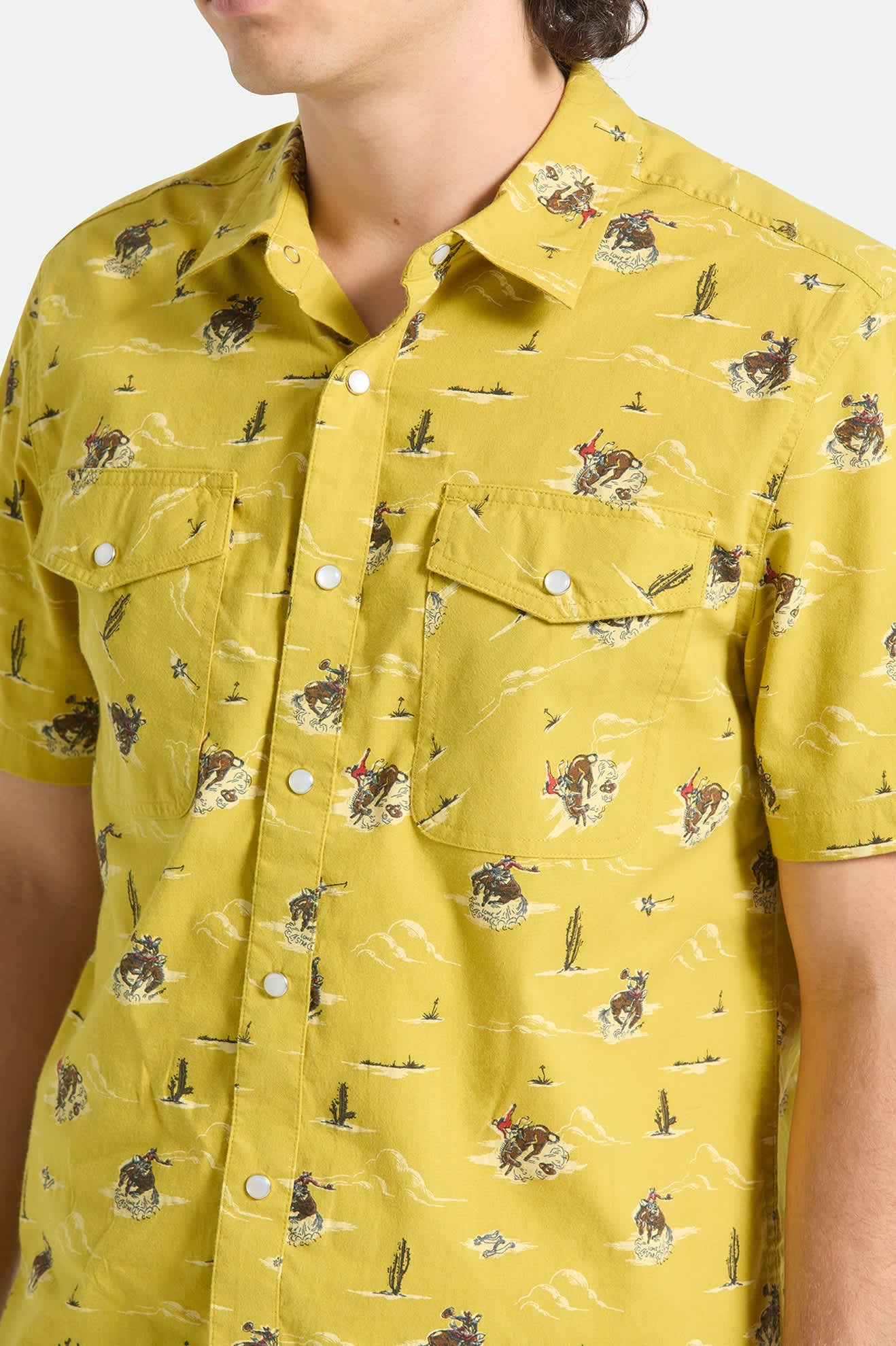 Brixton x Lone Star - Button Up Shirt Texas Gold