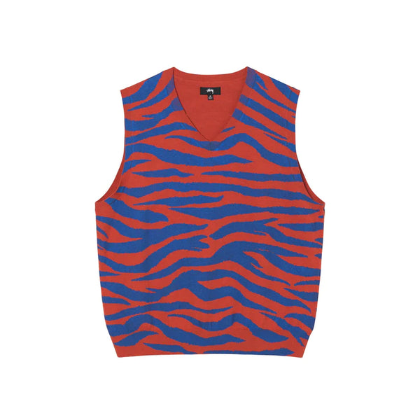 Stussy - Tiger Printed Sweater Vest
