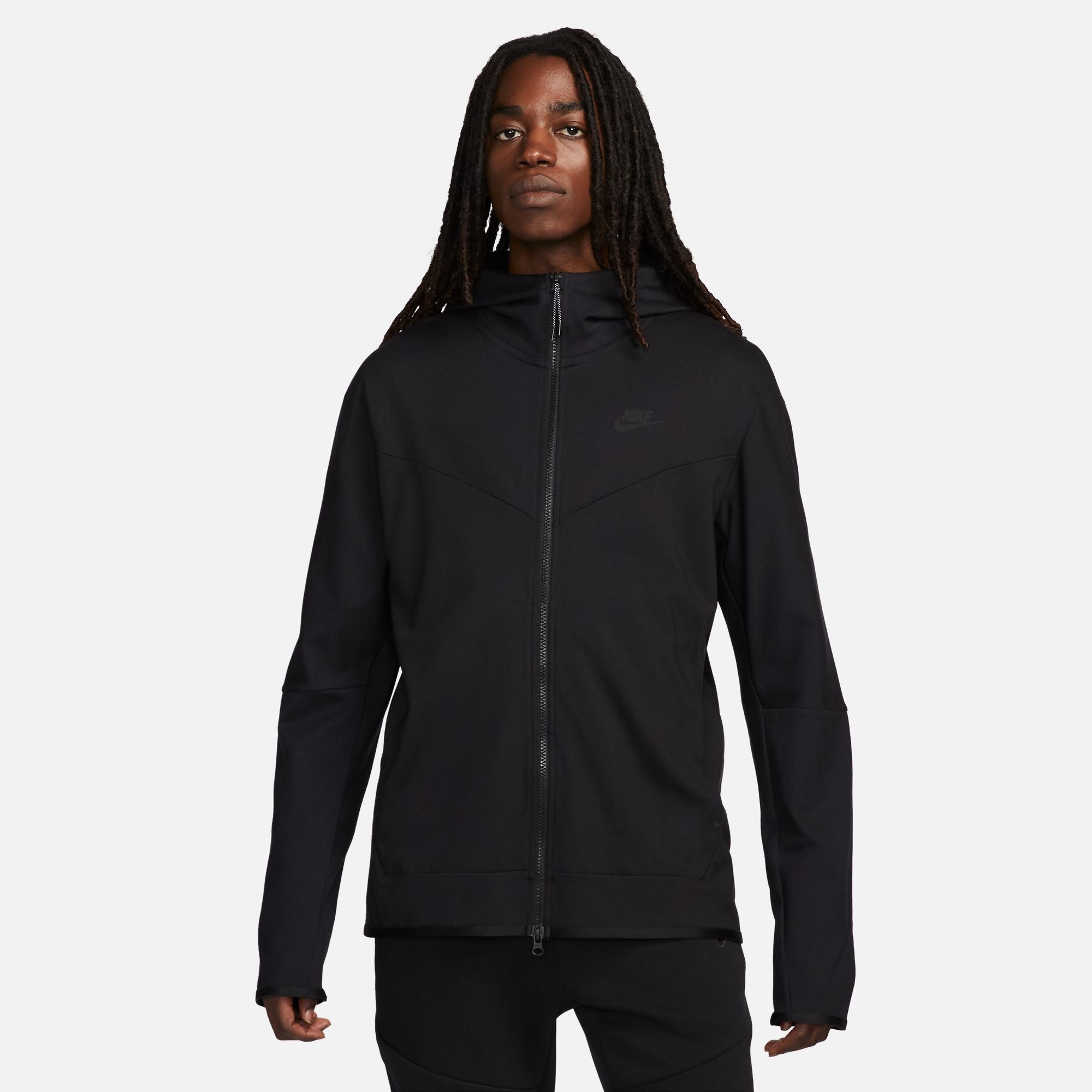 Nike Sportswear Tech Pack Men's Hooded Full-Zip Jacket (Black) Size M 