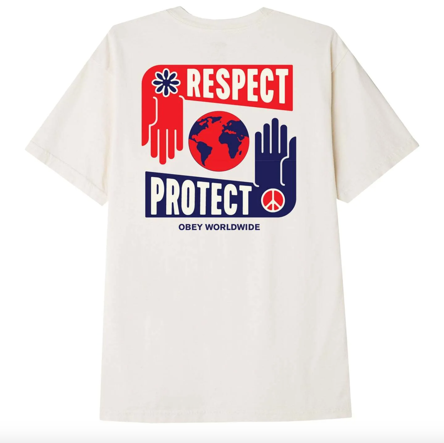 Obey - W Protect And Respect Vintage Tee