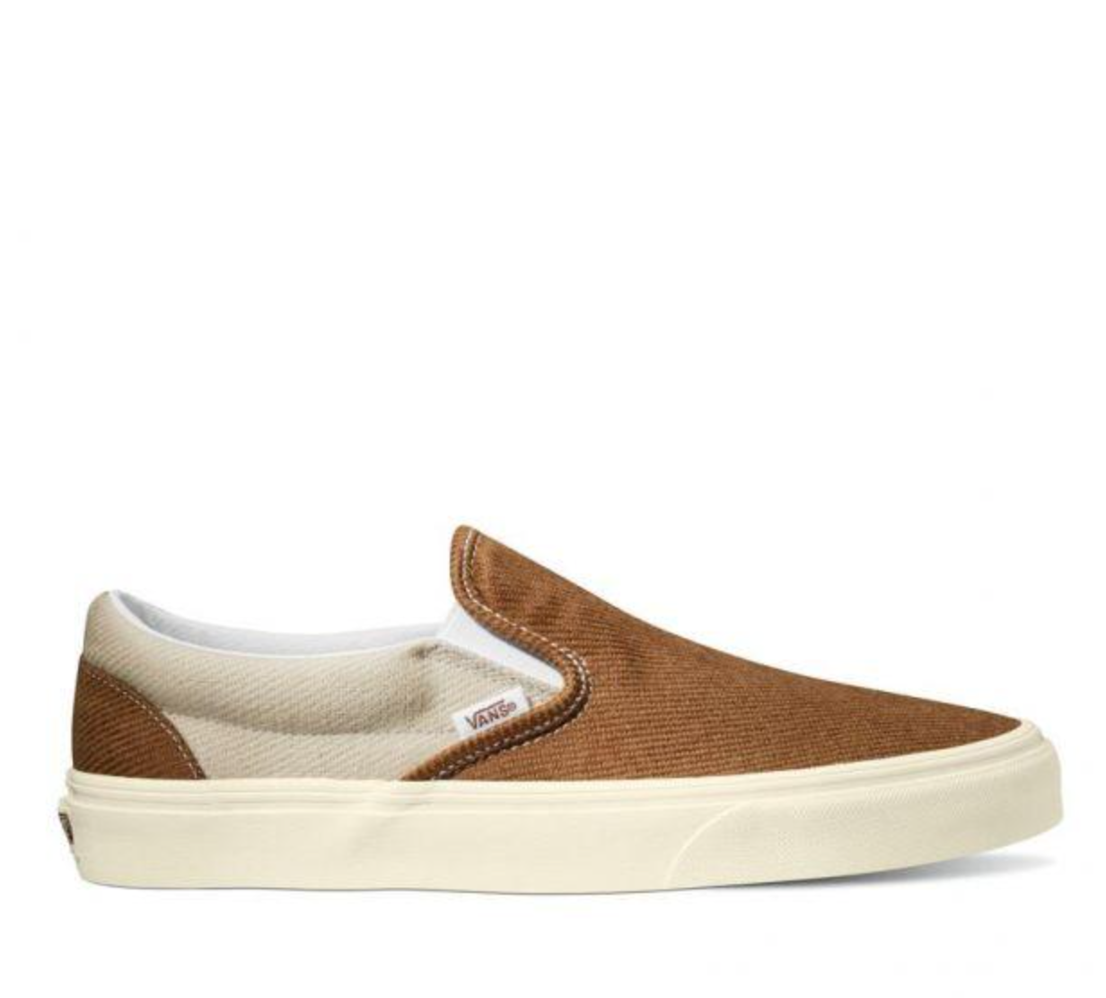 Tan van top slip ons