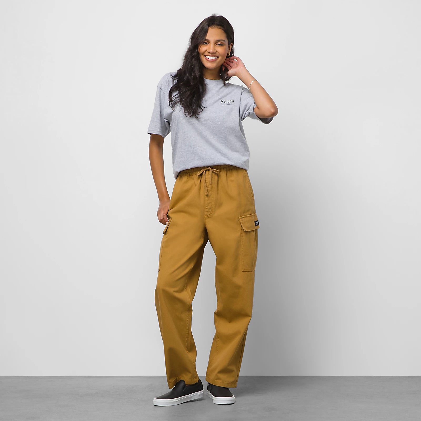 【Anyone more】Rocky Banding Cargo Pigment Wide Pants PIGMENT CARGO BANDING PANTS - muahmuah | 60% - Asian Fashion