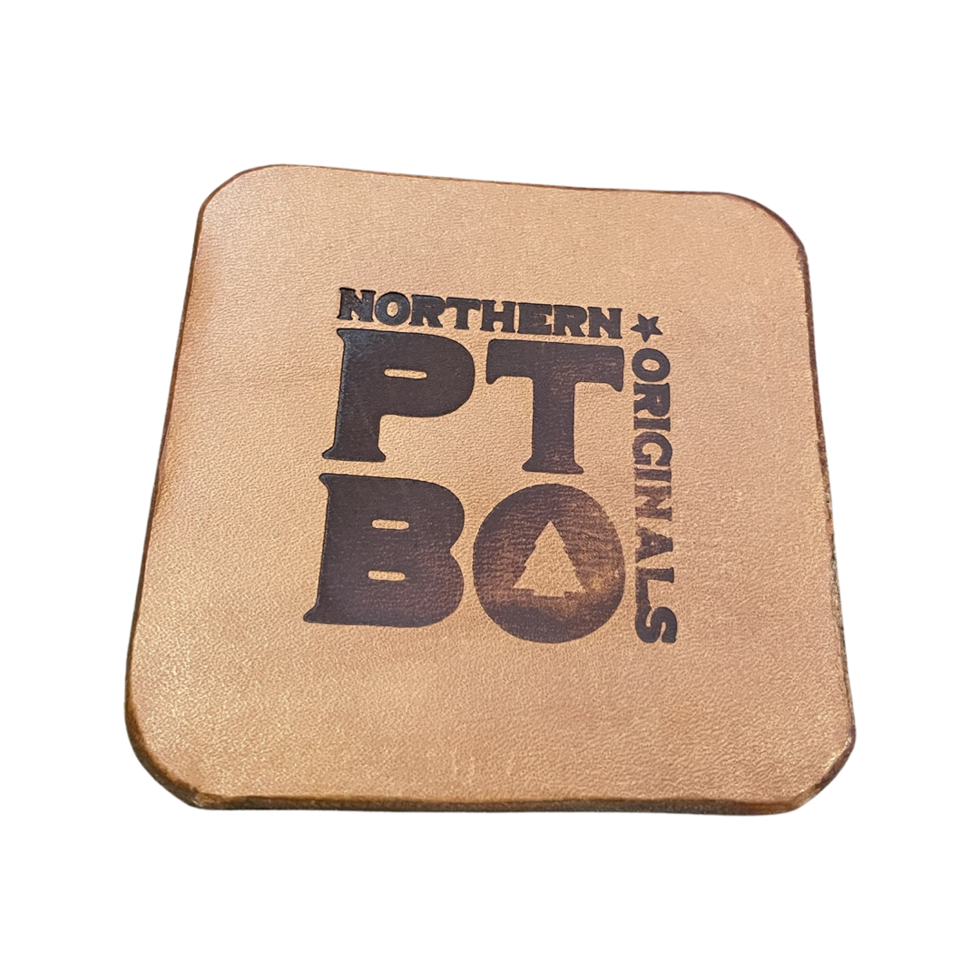 PTBO - Set of 4 Leather Coasters